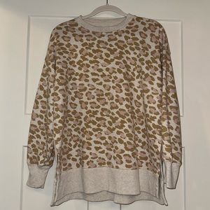 Aerie cheetah crew neck